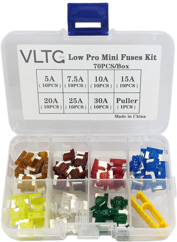 VLTG Low Profile Mini Steekzekering Set - ATU - 70 stuks