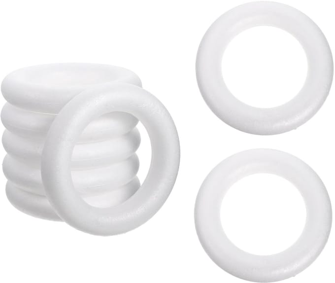 Dailygoods- Miniringen 8 Stuks - Schuimringen voor Ventilatie