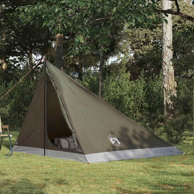vidaXL - Backpacking - Tent - 4-persoons - Bruin - en - Grijs