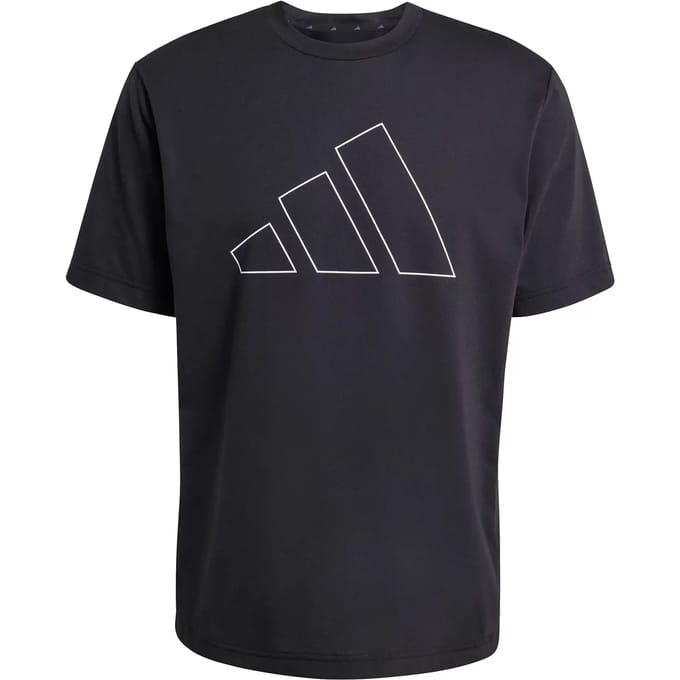 Adidas Workout Essentials Feelready Logo T-shirt Met Korte Mouwen Zwart S / Regular Man