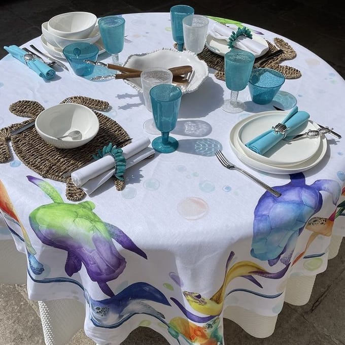 Tafelkleed Galapagos linnen - 170 x 360 cm