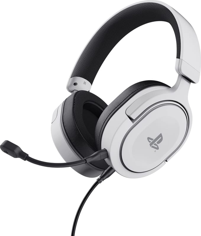 Trust GXT 498W Forta - Gaming Headset - Bedraad - Official Licensed voor PS5 - 50mm drivers - Over-ear - Wit