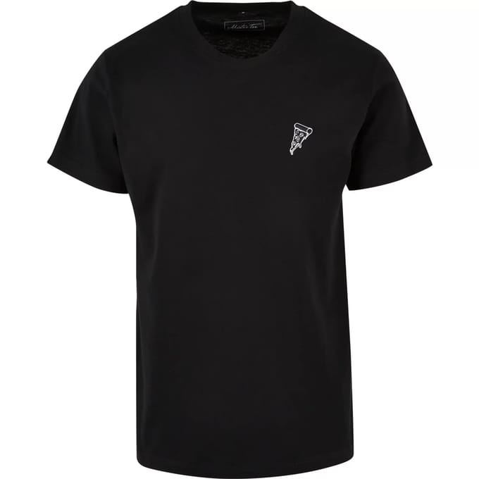 Mister Tee - Pizza EMB Heren T-shirt - S - Zwart