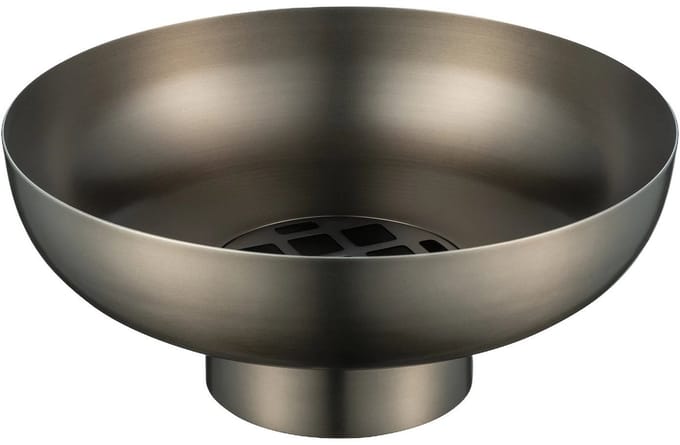Miyabi Vaas Burned Metal Laag | Bruin / Donkergrijs | Staal
