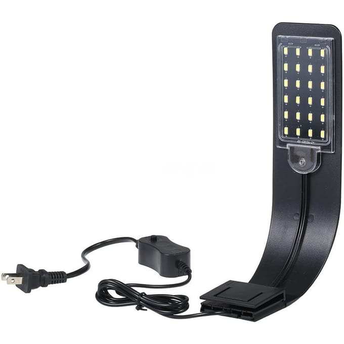 AC220V 10W 24 LED Aquariumlamp Vispotlamp Wit/Blauw Licht Draagbaar White/Blue Light -EU