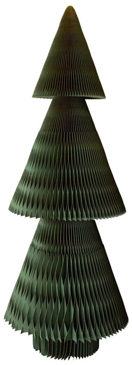 Papieren kerstboom jumbo 240cm groen