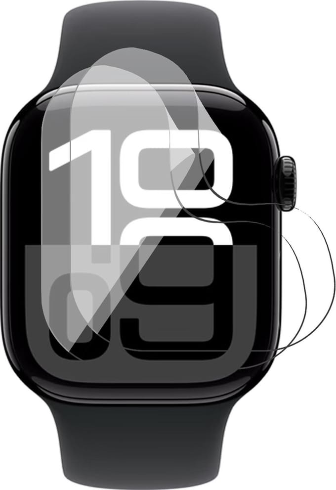 Screenprotector geschikt voor Apple Watch Series 10 42mm - 2x FlexGuard Screen Protector