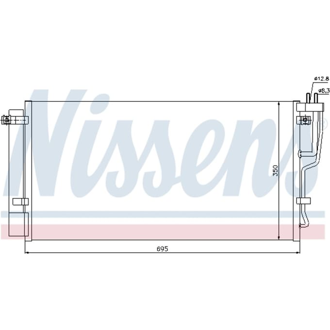 Condensator, airconditioning NISSENS 94992
