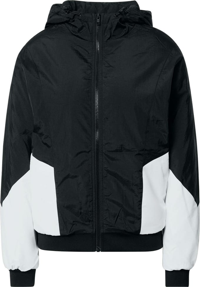 Urban Classics - Padded 2-Tone Batwing Winterjas - XS - Zwart/Wit