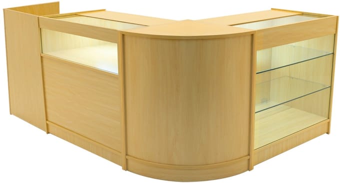 Polaris led winkelbalies set - esdoorn - 90/60x60x90 cm - 4-delig