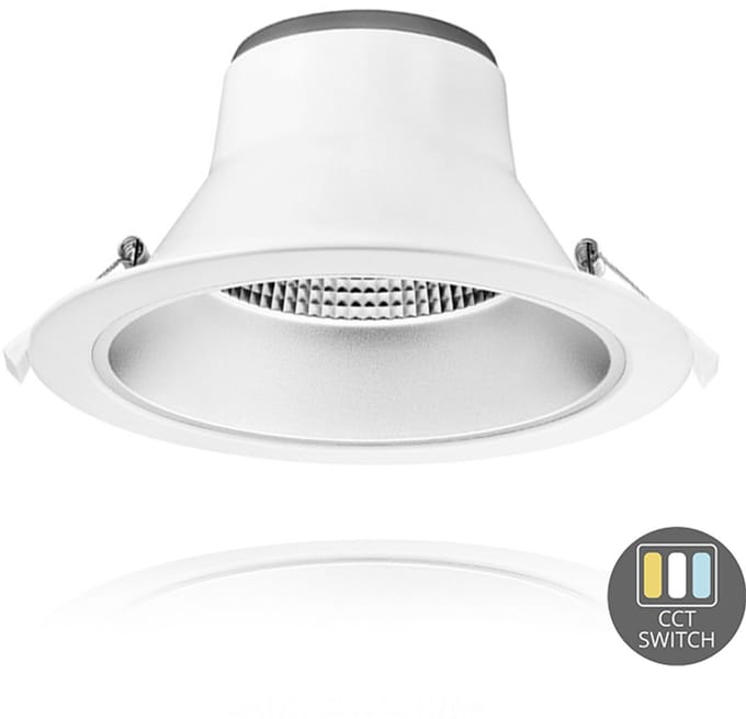 LED Downlight - 13W - 1 stuk - dimbaar met CCT switch en lage verblindingsfactor