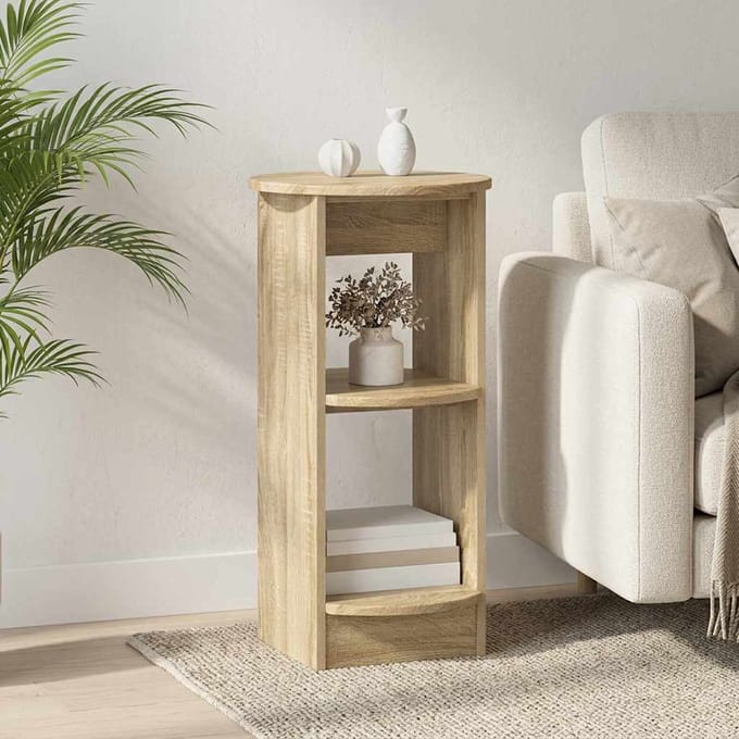 vidaXL - Bijzetkast - Sonoma - Eik - Geconstrueerd - hout
