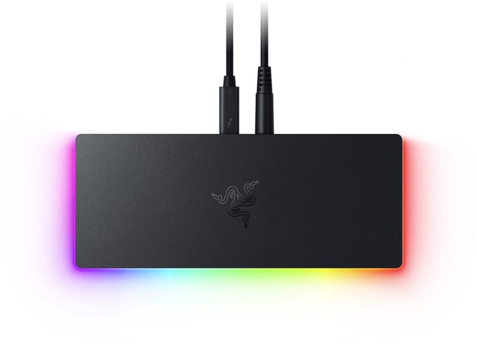Razer Thunderbolt 5 Dock - Docking Station - 10 poorten - M.2-opslagsleuf - Chroma RGB - Zwart