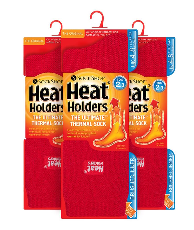 HEAT HOLDERS - 3-Pack Multipack Dames Geïsoleerde Thermosokken voor de Winter