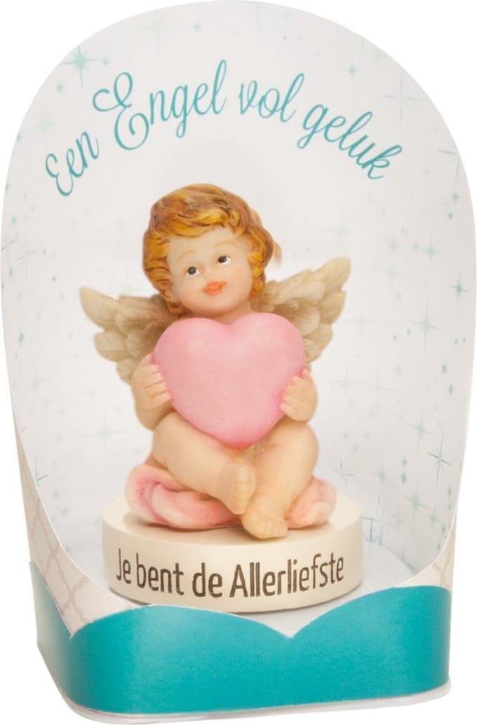 Geluksbeeldje - Jij bent de allerliefste - Engel vol geluk
