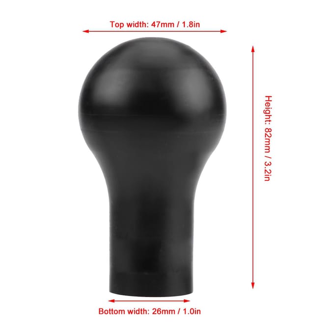 5-Traps Automatische Handmatige Versnellingspookknop Shifter voor Mitsubishi Lancer V3EVO(Zwart) wit