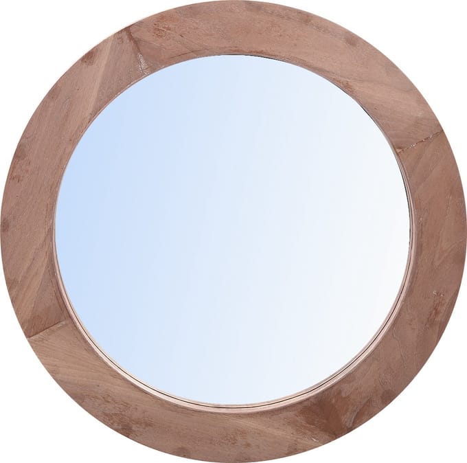 PTMD Spiegel Channel - 60x8x60 cm - Hout - Naturel