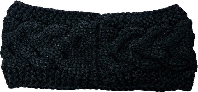 Clayre & Eef Hoofdband Vrouwen 10x22 cm Zwart Synthetisch