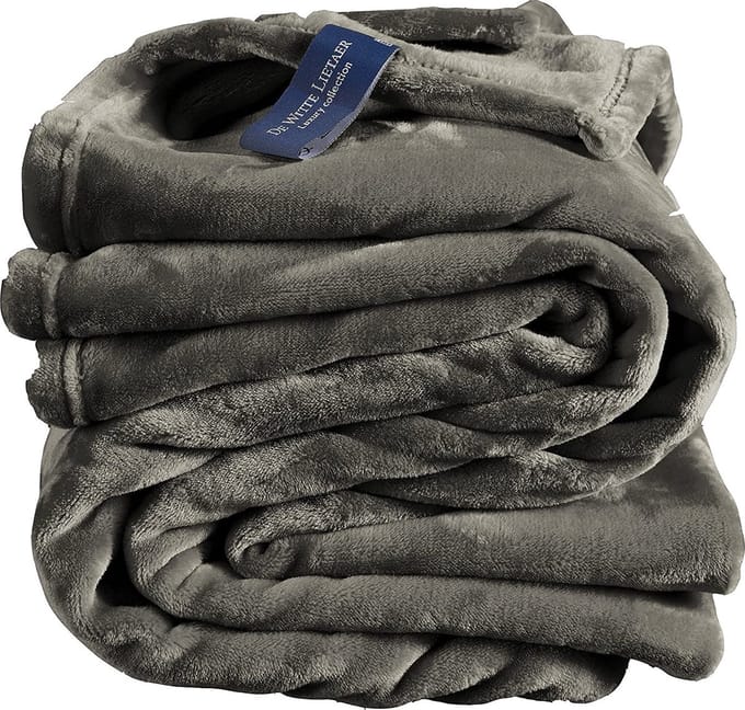 De Witte Lietaer Fleece deken Steeple Grey - 150 x 200 cm - Grijs