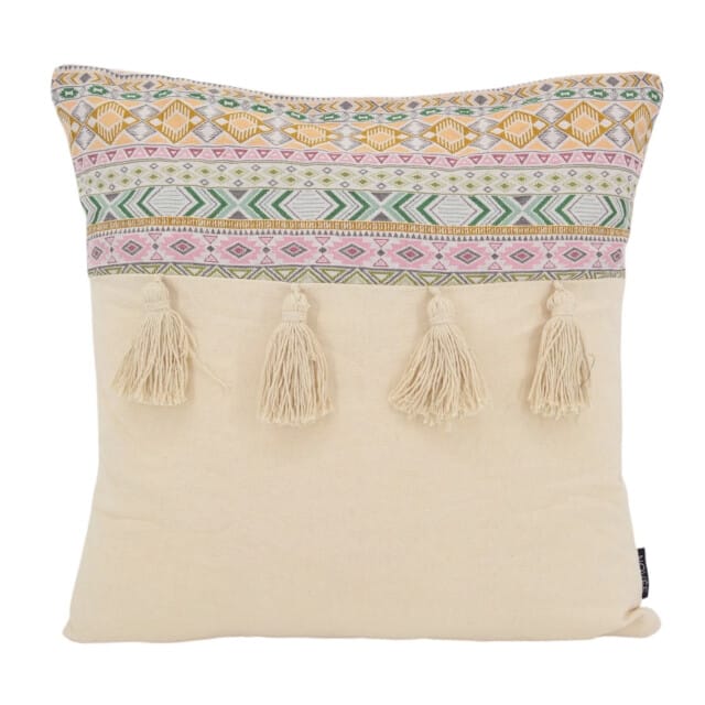 NOVÉE Sierkussen ibiza tassle | 45 x 45 cm | katoen/linnen