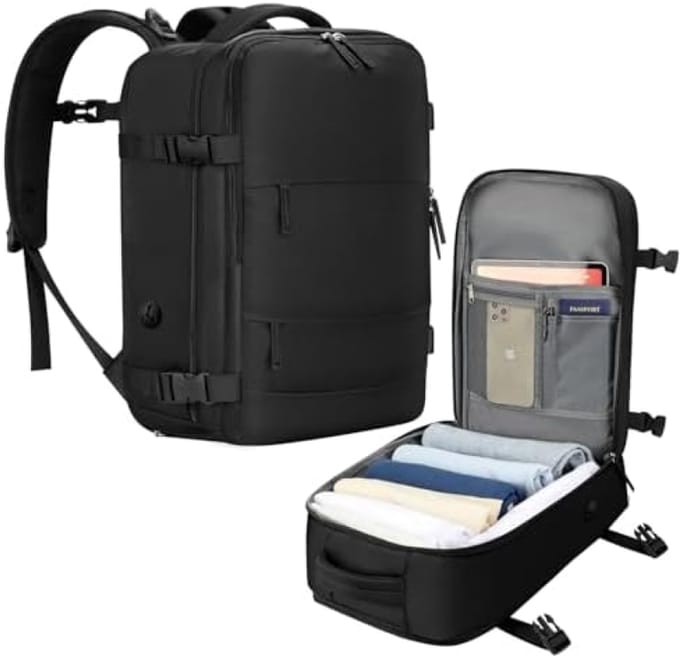 PromoHome Reisrugzak Handbagage - USB-aansluiting & Veel Vakken