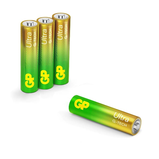 GP Ultra Alkaline AAA Micro Batterijen (4-pack)