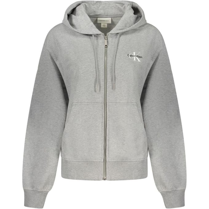 Calvin Klein Grigio Katoenen Vrouwen Hoodie