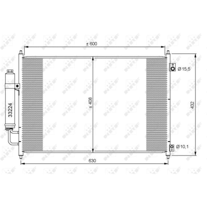 Condensor, airconditioning NRF 35873