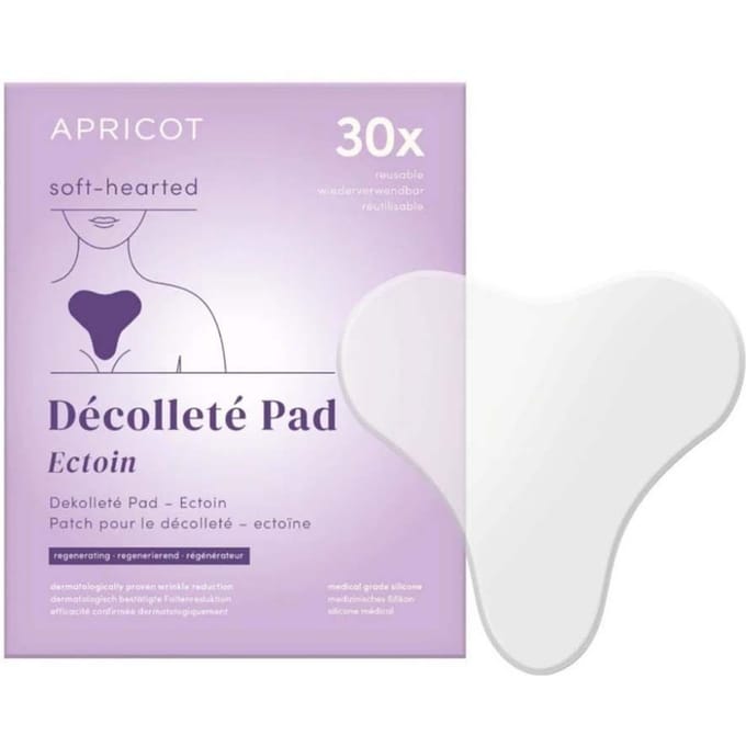 APRICOT decolletépad met ectoïne – herbruikbare verzorging voor een gladde halslijn 1 Pads