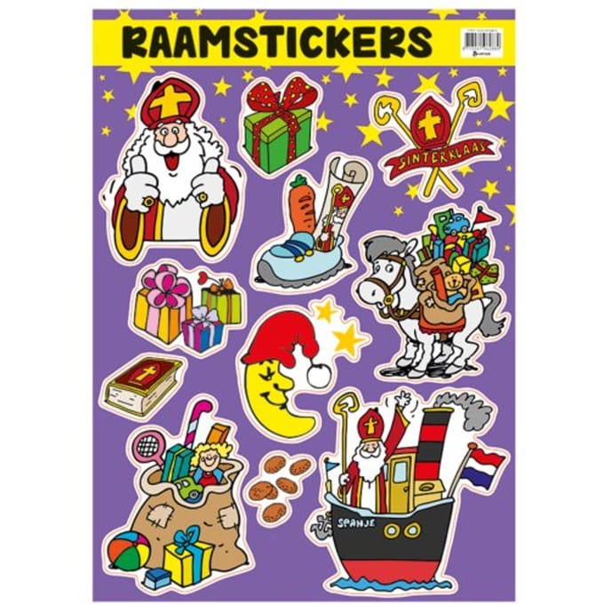 Verhaak Raamstickers Sinterklaas 30 X 42 Cm Vinyl