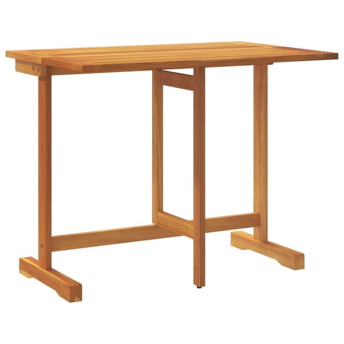 vidaXL - Balkontafel - inklapbaar - 90x60x72 - cm - massief - acaciahout