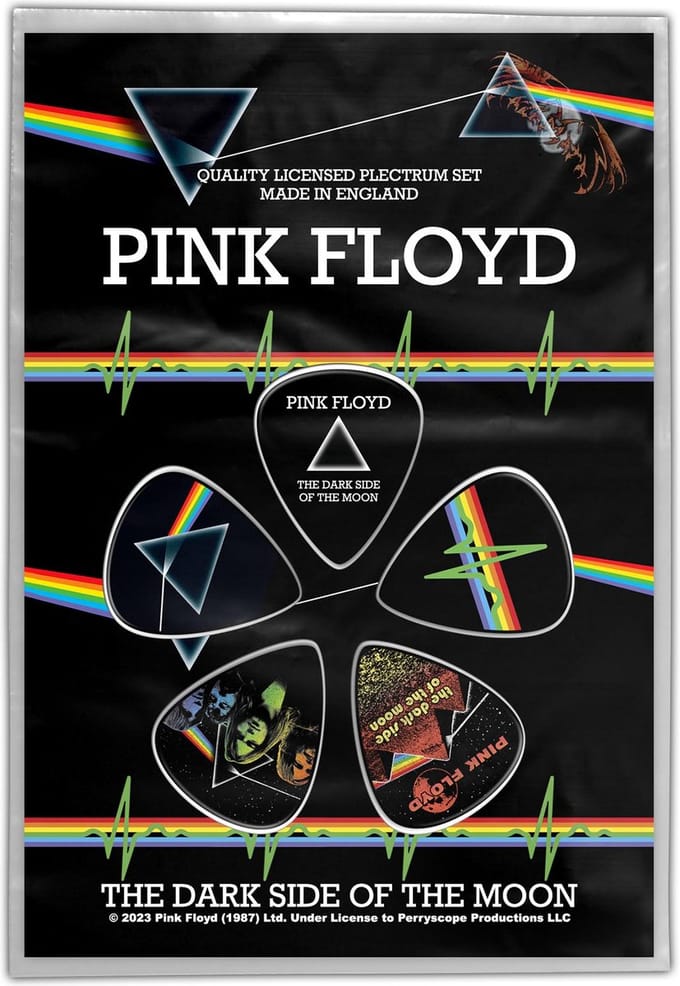 Pink Floyd - Dark Side Of The Moon Plectrum - Set van 5 - Multicolours
