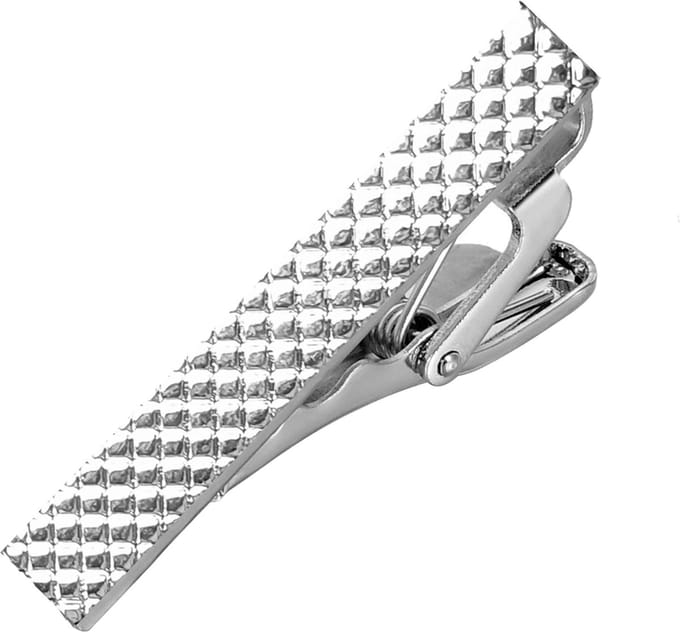 Fako Bijoux® - Dasspeld - Stropdas Clip - Tie Clip - Mini - Model Lars - 40mm - Zilverkleurig
