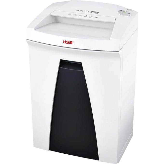 HSM SECURIO B22 papiervernietiger, veiligheidsniveau 2, strooksnede 5,8 mm, 19 vel, wit