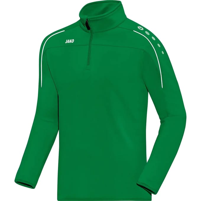 Jako Classico Ziptop Heren - Sportgroen | Maat: L
