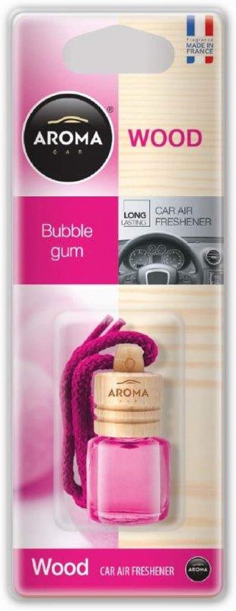 Luchtverfrisser Wood Bubble Gum - 6 ml voor Auto