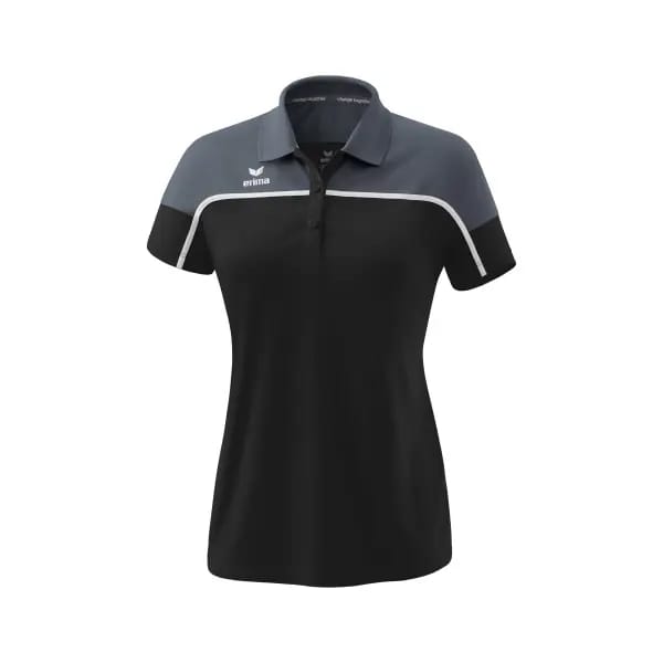 Erima Change Polo Dames - Wit / Slate Grey / Zwart | Maat: 44