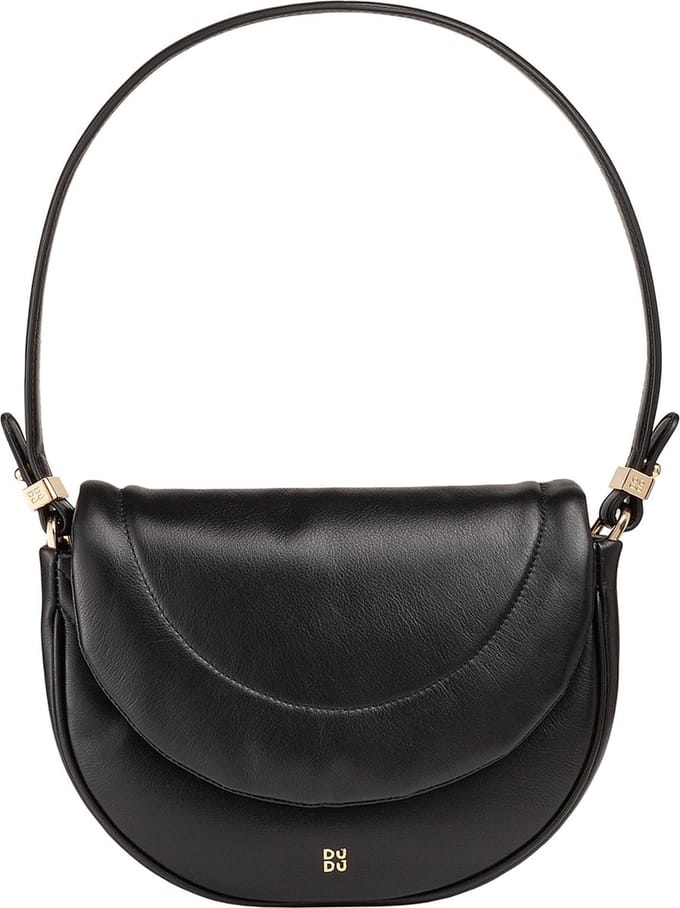 DuDu Schoudertas Leder 22 cm - Dames - black