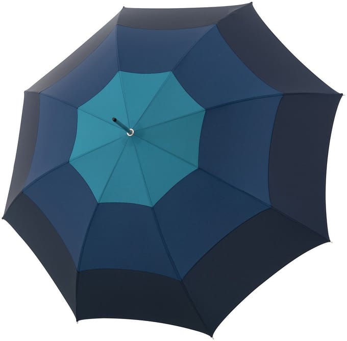 Doppler Manufaktur Elegance Stok paraplu 91 cm - 107cm Diameter - blue kombi