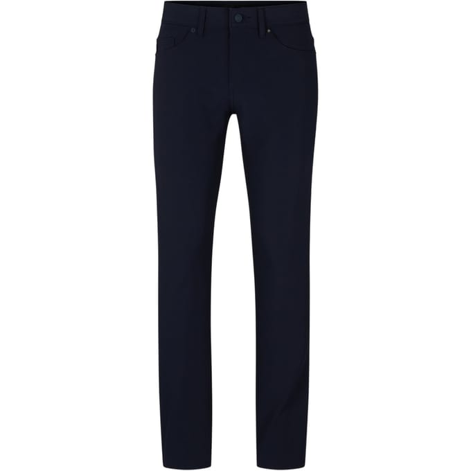 Boss Slanke herenjeans met 5 zakken (Blauw)