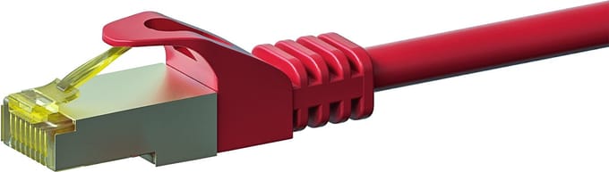 Danicom Cat7 S/FTP (PIMF) patchkabel - 1,50 meter rood - netwerkkabel - internetkabel - UTP kabel - RJ45 - 10000 mbit/s