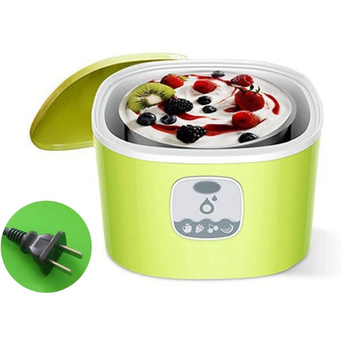 Elektrische Yoghurtmaker 1L Multifunctioneel Automatisch Compact Zelfgemaakte Griekse Yoghurtmaker Machine voor yellow