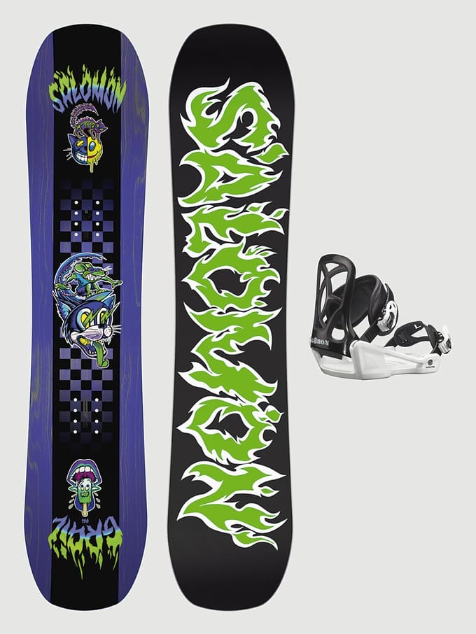 Salomon Grail+Goodtime Xs 2026 Kids Snowboard Set patroon
