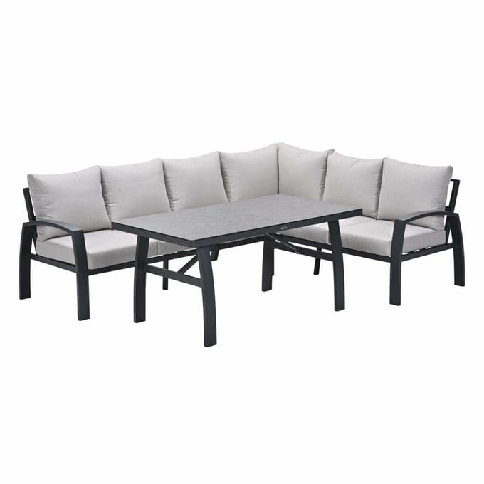 Garden Impressions Cameron lounge dining set 3-delig rechts - desert sand