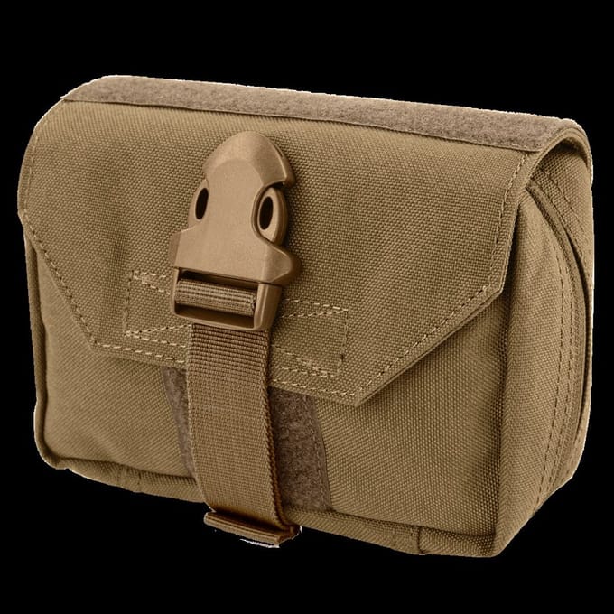 Condor First Response Pouch Coyote Brown - rip-away EHBO-pouch MOLLE