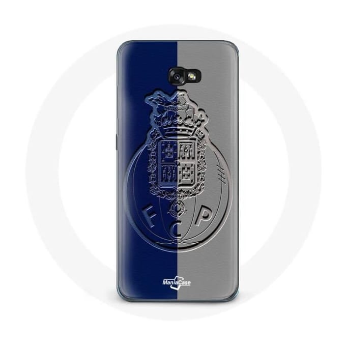 Coque - MANIACASE - Samsung Galaxy A3 2017 - Souple - Porto gond - Bleu et gris