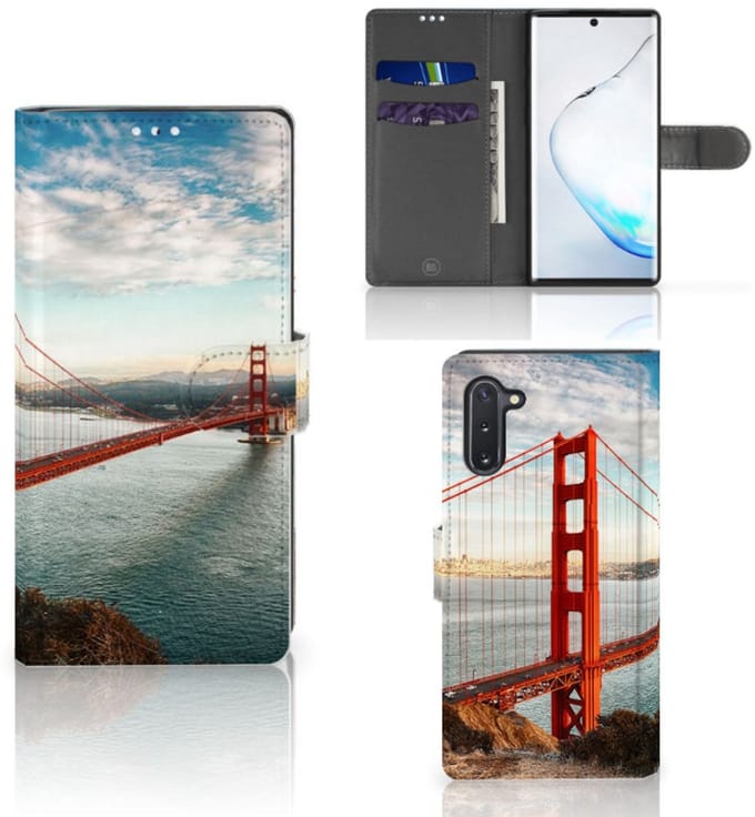 Samsung Galaxy Note 10 Flip Cover Golden Gate Bridge