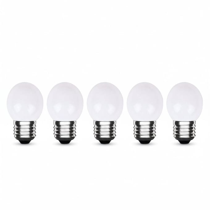 LED Kogellamp E27 Wit - 300 lumen - 3W - IP20 - G45 - 230V - 5 stuks