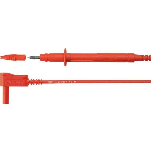 Schützinger SPL 7312 Ni / 1 / 100 / RT Veiligheidsmeetsnoer Stekker 4 mm Testpunt Rood 1 stuk(s)