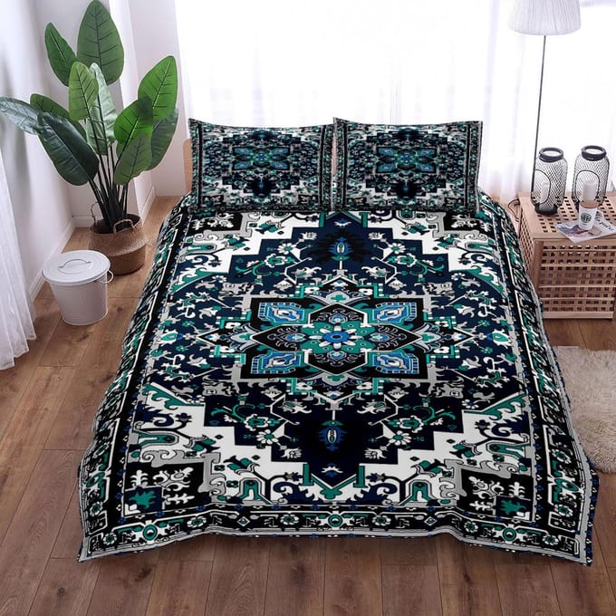 Vintage Roest Perzisch Dekbedovertrek Set King Queen Twin Eenpersoons Bedlinnen Set 135x200cm
